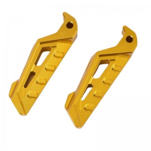 CNC módosított alkatrészek motorkerékpár hátsó láb hátsó láb forgó pedálnagy motorkerékpár -kiegészítők alkatrészek feldolgozása testreszabás